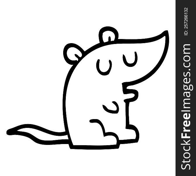 black and white cartoon mouse