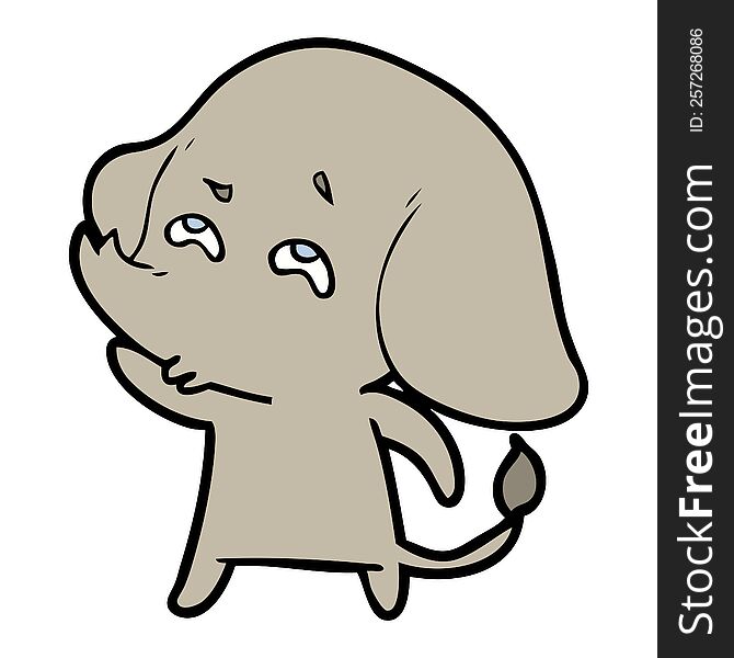 cartoon elephant remembering. cartoon elephant remembering