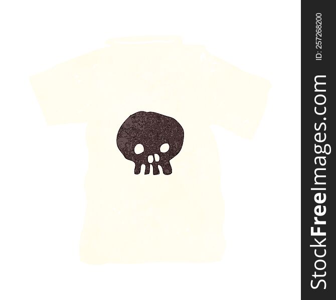 cartoon skull tee