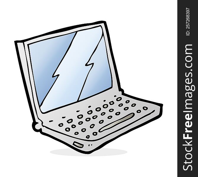 Cartoon Laptop Computer