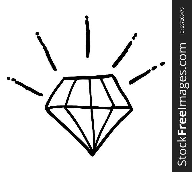 Cartoon Tattoo Diamond