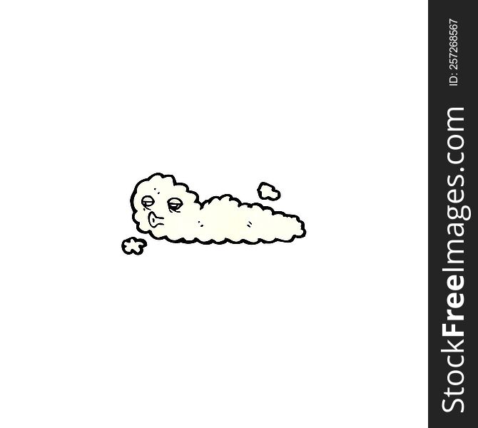 floating cloud cartoon