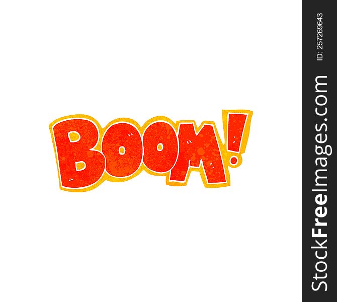 Retro Cartoon Boom Symbol