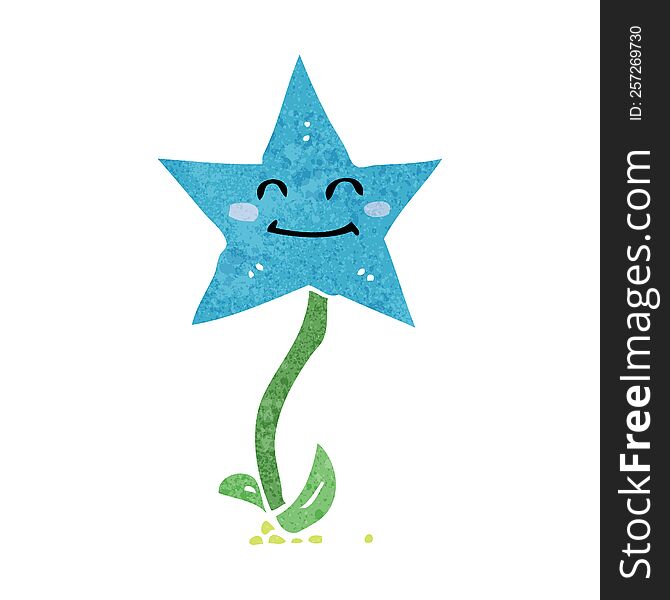 cartoon star flower