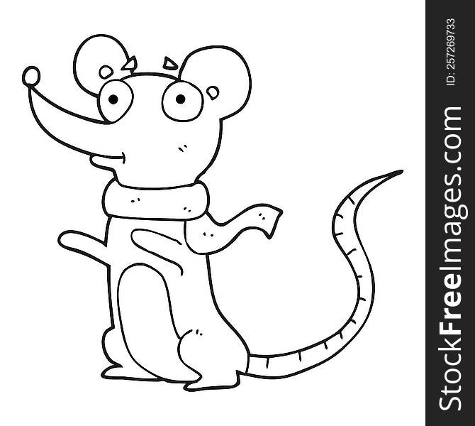 black and white cartoon mouse