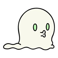 Spooky Ghost Floating Stock Photography