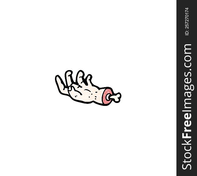 Cartoon Severed Hand