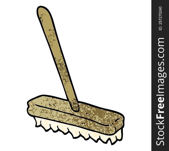 grunge textured illustration cartoon sweeping brush
