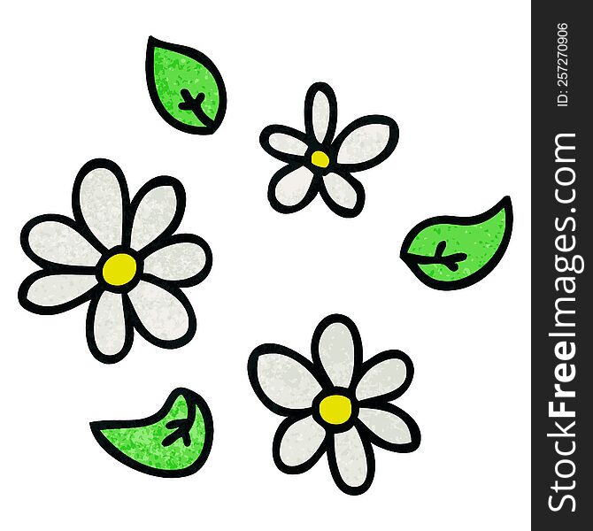 hand drawn quirky cartoon flowers. hand drawn quirky cartoon flowers