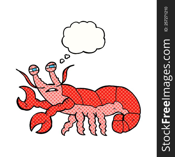 Thought Bubble Cartoon Lobster