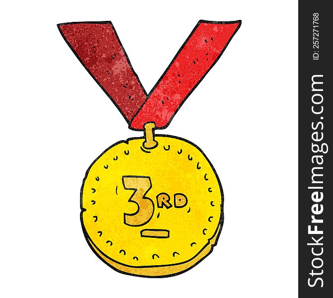 Textured Cartoon Sports Medal