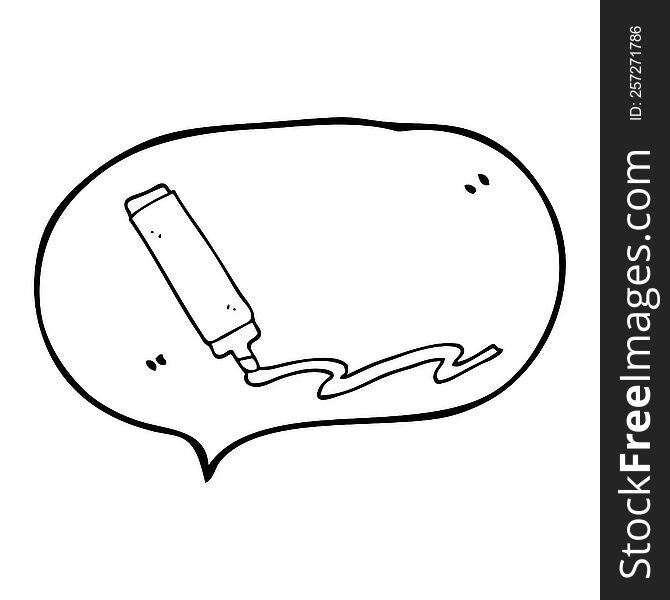 Speech Bubble Cartoon Marker Pen