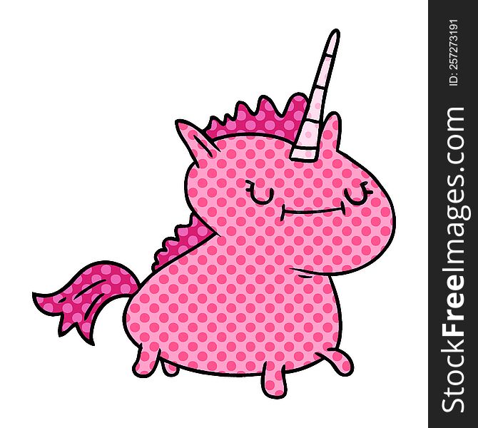 hand drawn cartoon doodle of a magical unicorn