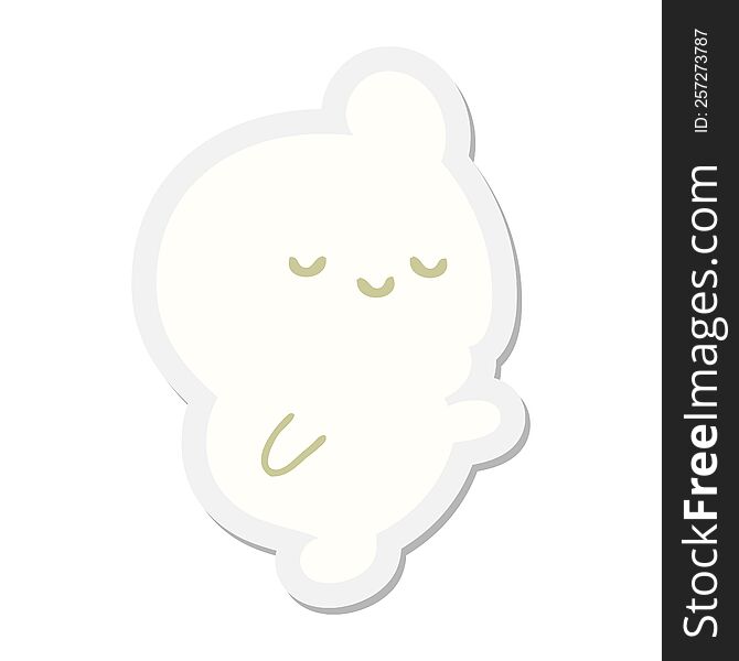 halloween ghost sticker