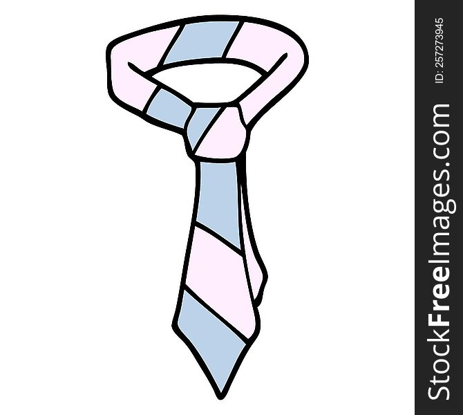 cartoon doodle of a tie