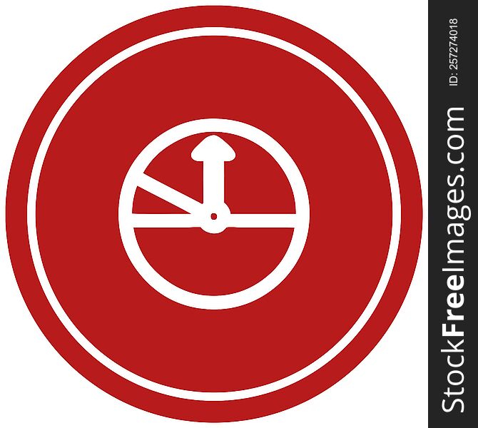 speedometer circular icon symbol