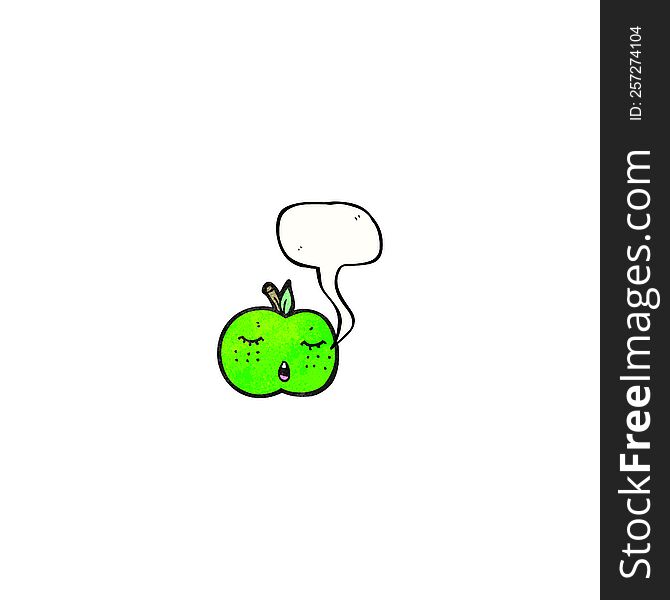 cute cartoon apple (raster version