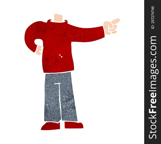 cartoon pointing body (mix and match cartoons or add own photos