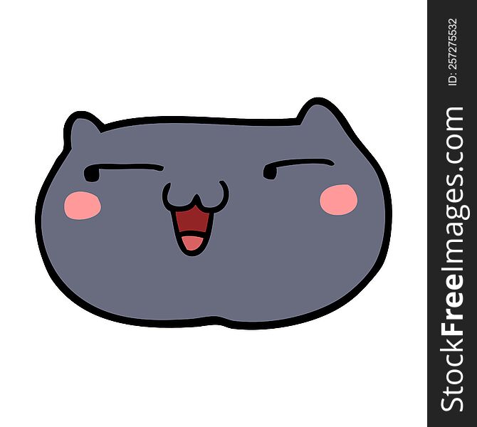 cartoon cat face