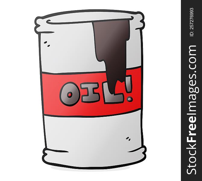 cartoon oil drum