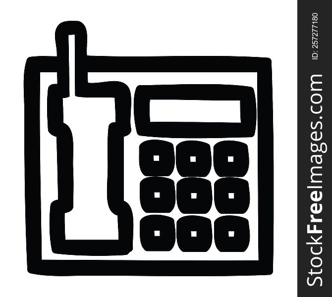 office telephone icon symbol