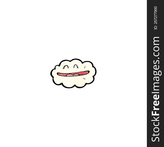 grinning cloud cartoon
