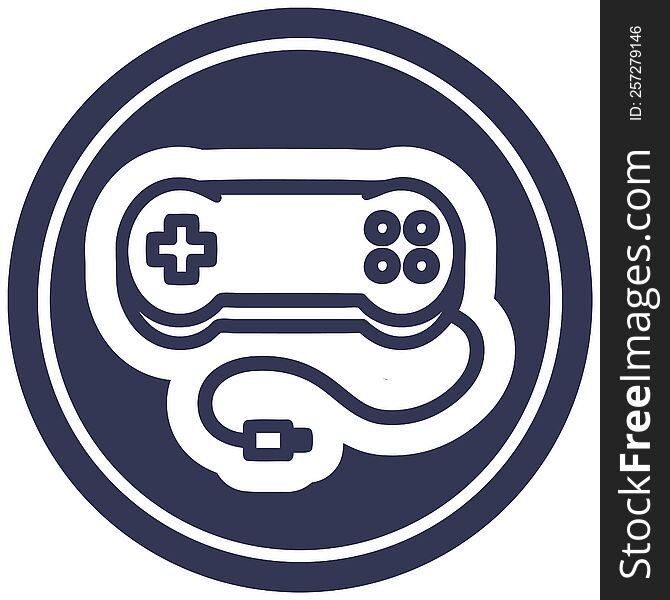 Console Game Controller Circular Icon