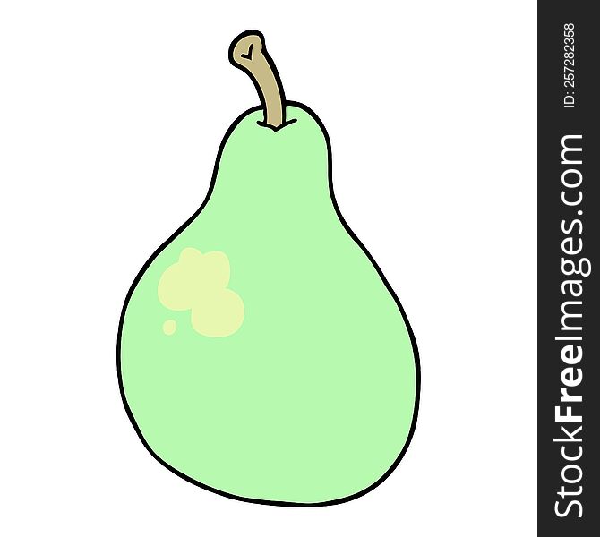 cartoon pear