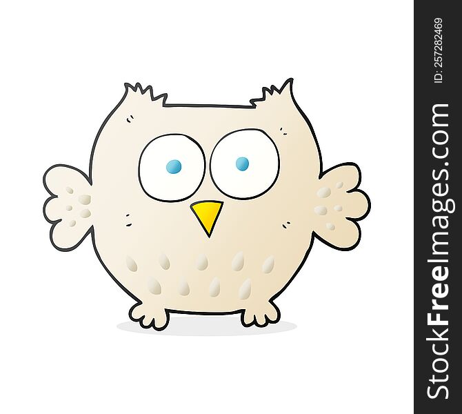 Cartoon Happy Owl
