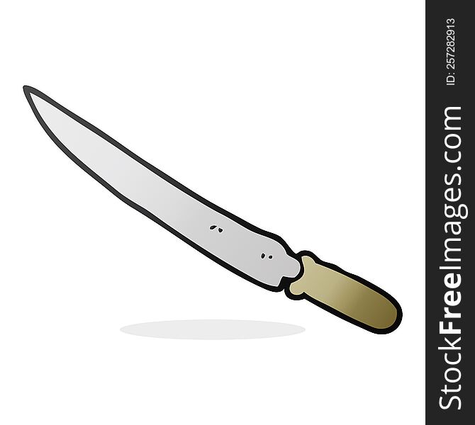 cartoon kitchen knife