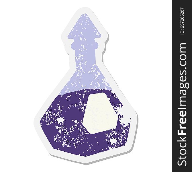 magic potion in fancy bottle grunge sticker