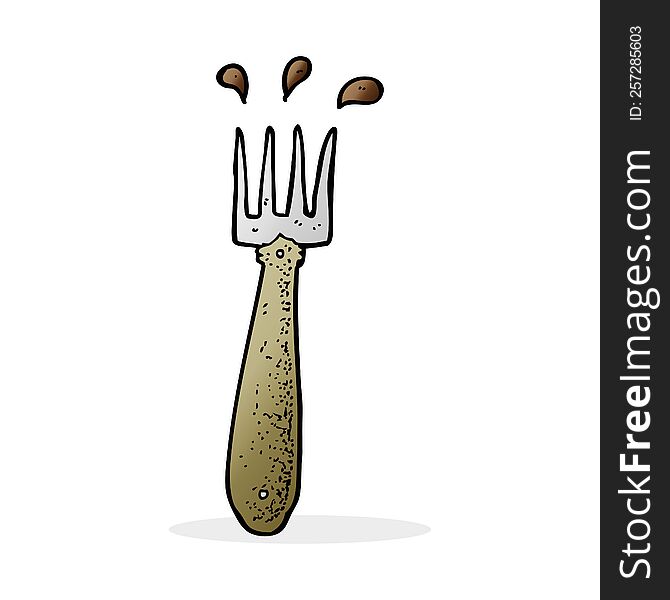 cartoon fork