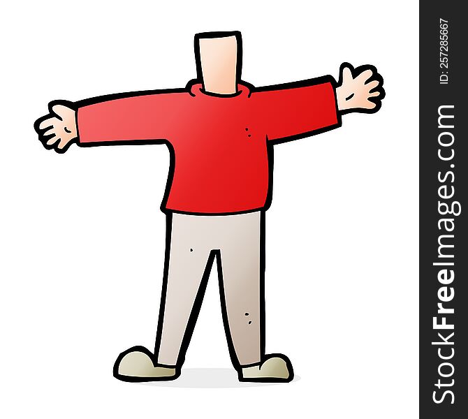 cartoon male body (mix and match cartoons or add own photo head