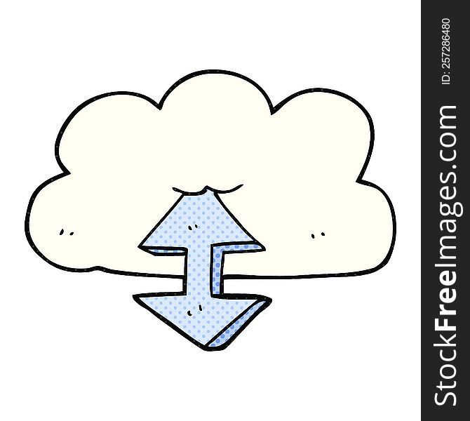 Cartoon Digital Cloud