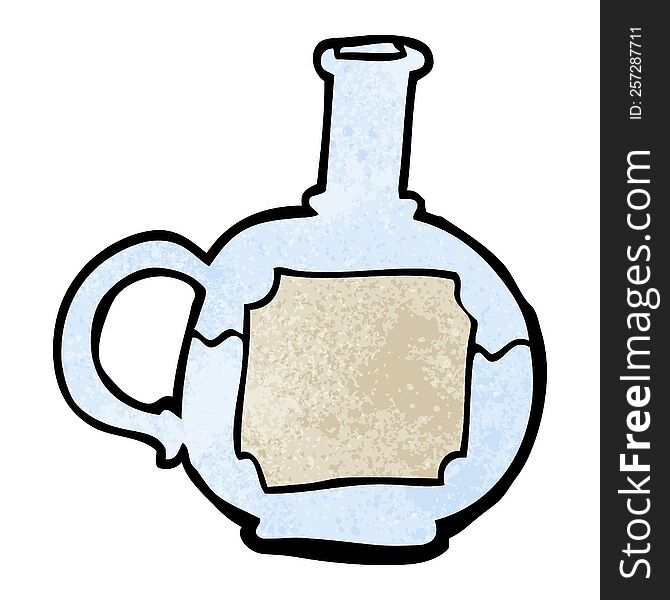Cartoon Doodle Of Potion Bottle