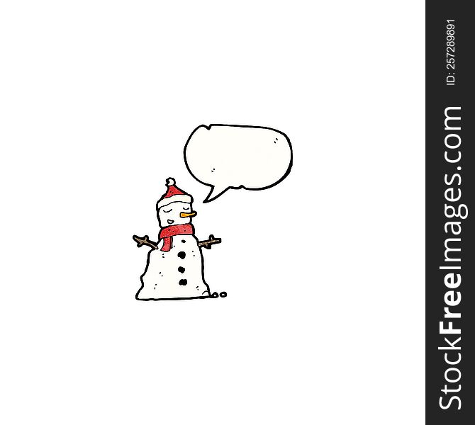 Cartoon Snowman