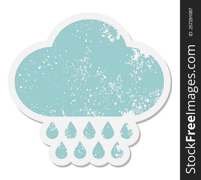 raincloud grunge sticker