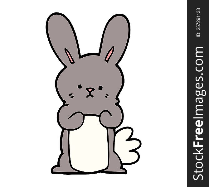 cartoon doodle bunny rabbit