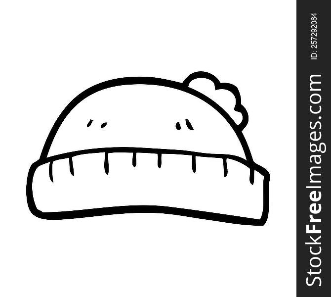 cartoon woolly hat