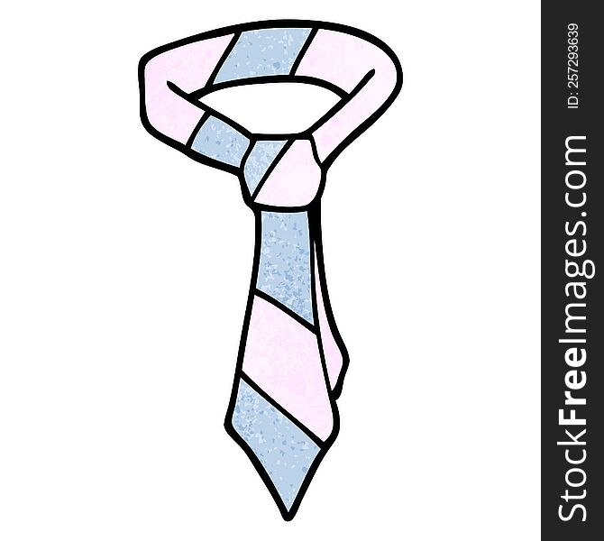 cartoon doodle of a tie