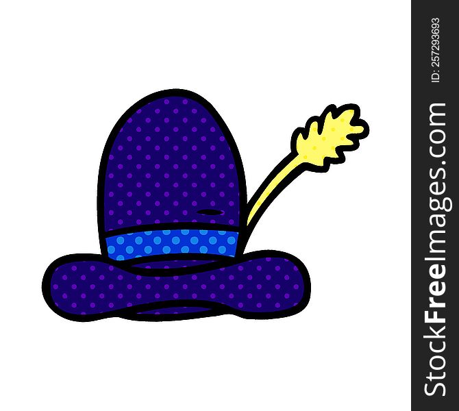 Cartoon Doodle Of A Farmers Hat