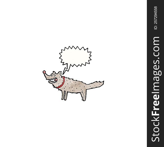 cartoon barking dog