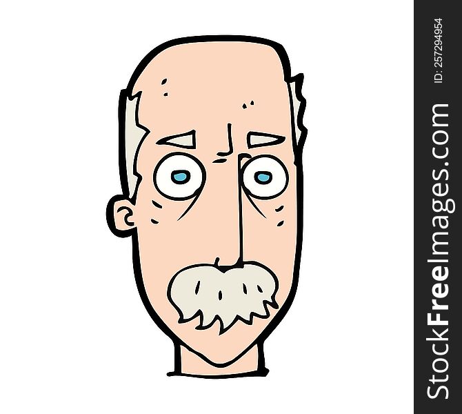 Cartoon Man With Mustache