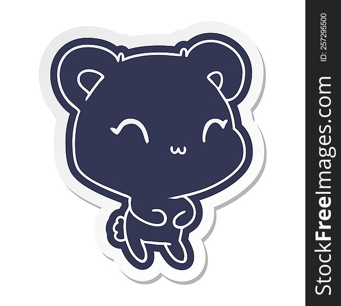 cartoon sticker kawaii cute teddy bear