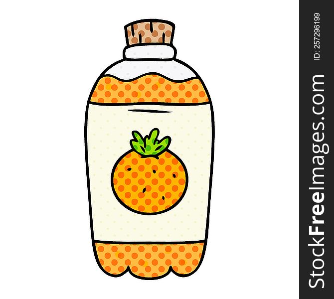 Cartoon Doodle Of Orange Pop