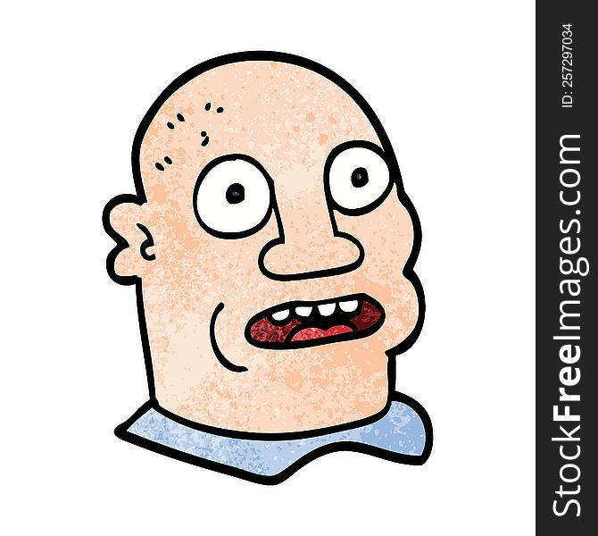 Cartoon Doodle Of A Mans Head