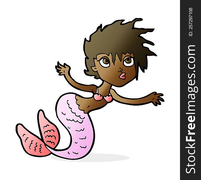 cartoon mermaid