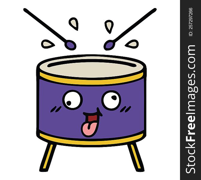 Cute Cartoon Drum
