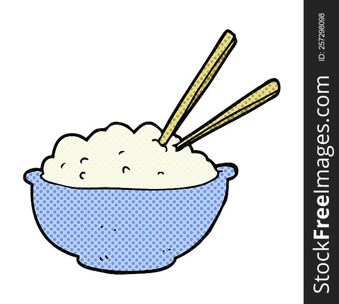 Cartoon Bowl Of Rice