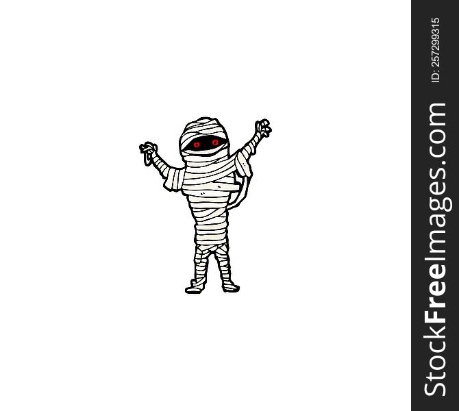 Halloween Mummy Cartoon